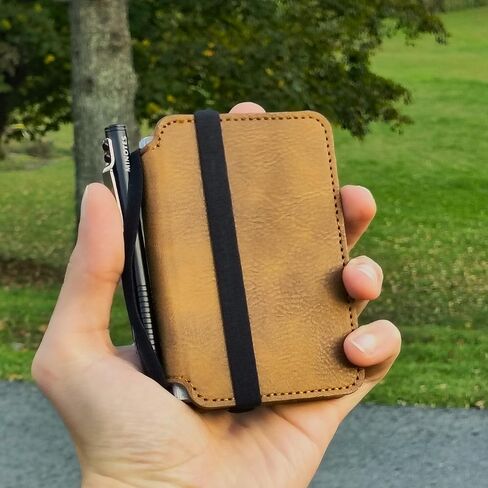The Microbook - دفتر جيب قابل لإعادة الملء، ورق شبكي منقطة A7، مجموعة دفتر ملاحظات وقلم، غلاف مقوى 3 × 4.25 بوصة، 160 صفحة مجلة جيب قابلة للتخصيص in Saudi Arabia