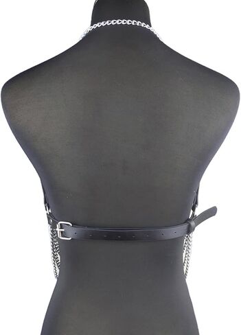 Chest Chain Belt Rave Fashion Goth Body Leather Harness for Women in Saudi Arabia