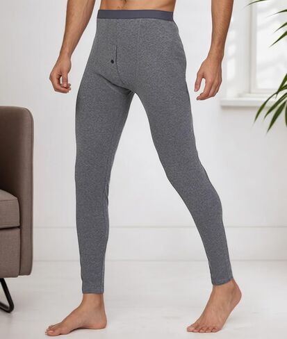 Mens Thermal Underwear Long Bottom Cozy Thermal Pants in Saudi Arabia