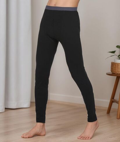 Mens Thermal Underwear Long Bottom Cozy Thermal Pants in Saudi Arabia