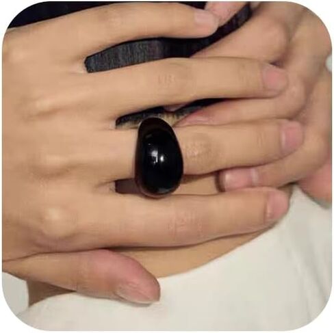 Natural Jade Chunky Ring Good Luck Jewelry Natural White Jade Ring in Saudi Arabia