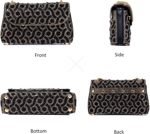 Rhinestone Clutch Purses for Women Crystal Evening Handbag Sparkly Shoulder Bag Crossbody Bag for Cocktail Prom Party in Saudi Arabia