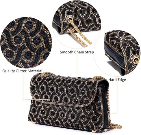 Rhinestone Clutch Purses for Women Crystal Evening Handbag Sparkly Shoulder Bag Crossbody Bag for Cocktail Prom Party in Saudi Arabia