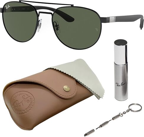 Ray-Ban RB3736 Square-Round Shaped Sunglasses for Men & Women with Official RAYBAN Eyewear Kit in Saudi Arabia