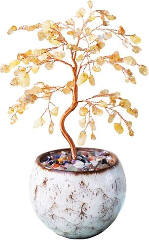 Runyangshi Aquamarine Crystal Tree of Life - 8" Large Natural Chakra Healing Crystal Tree, Bringing Money, Good Luck, Positive Energy for Home Decor, Feng Shui Gifts, Office Desk Ornament in Saudi Arabia