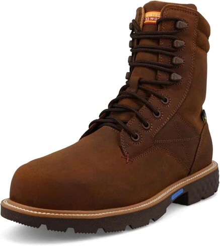 Twisted X Men's 8" Work Boot, Round Toe Nano Toe with CellStretch in Saudi Arabia