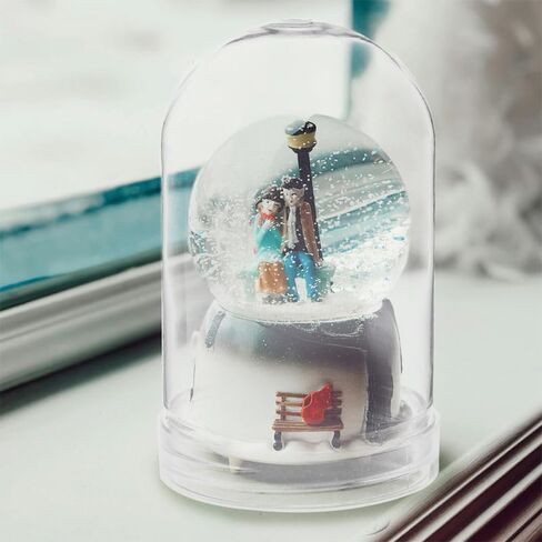 BESPORTBLE 6 Pcs Clear Plastic Snow Globe, Clear Fillable Water Globe Jar with Screw Off Cap for DIY Crafts Snowman Winter Holiday Christmas Home Decoration in Saudi Arabia
