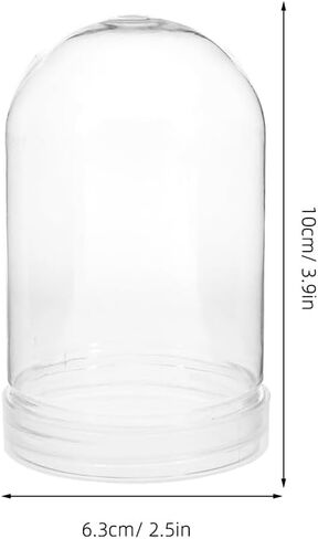 BESPORTBLE 6 Pcs Clear Plastic Snow Globe, Clear Fillable Water Globe Jar with Screw Off Cap for DIY Crafts Snowman Winter Holiday Christmas Home Decoration in Saudi Arabia