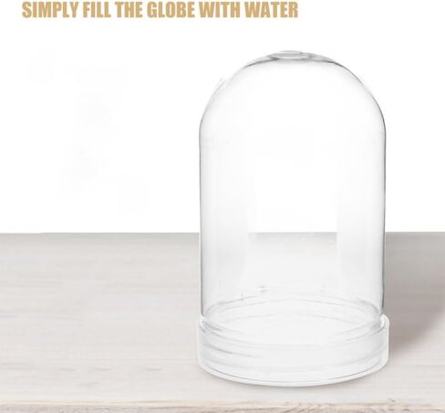 BESPORTBLE 6 Pcs Clear Plastic Snow Globe, Clear Fillable Water Globe Jar with Screw Off Cap for DIY Crafts Snowman Winter Holiday Christmas Home Decoration in Saudi Arabia