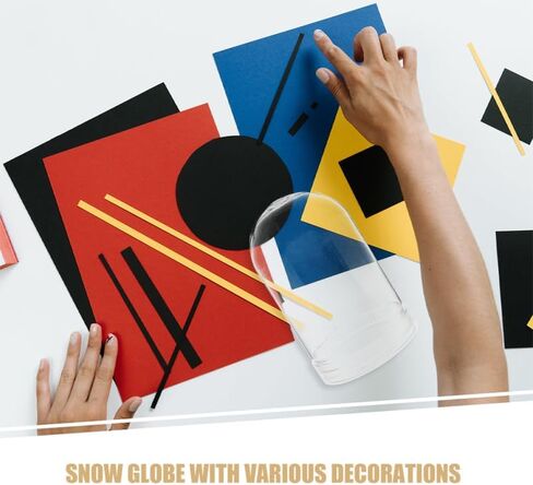 BESPORTBLE 6 Pcs Clear Plastic Snow Globe, Clear Fillable Water Globe Jar with Screw Off Cap for DIY Crafts Snowman Winter Holiday Christmas Home Decoration in Saudi Arabia