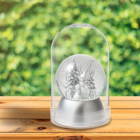 BESPORTBLE 6 Pcs Clear Plastic Snow Globe, Clear Fillable Water Globe Jar with Screw Off Cap for DIY Crafts Snowman Winter Holiday Christmas Home Decoration in Saudi Arabia