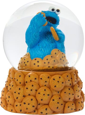 لعبة Precious Moments Sesame Street Cookie Monster Nom Nom Musical Snow Globe، Plays C هي لأغنية Cookie in Saudi Arabia