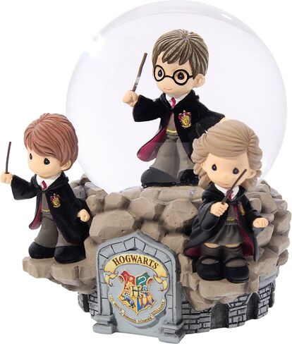 Precious Moments Harry Potter We Have The Power of Friendship Deluxe Musical Snow Globe | Resin and Glass Glitter Globe Plays The Moldau | Hogwarts Trio Collectible Gift Decor in Saudi Arabia