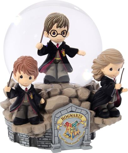 Precious Moments Harry Potter We Have The Power of Friendship Deluxe Musical Snow Globe | Resin and Glass Glitter Globe Plays The Moldau | Hogwarts Trio Collectible Gift Decor in Saudi Arabia