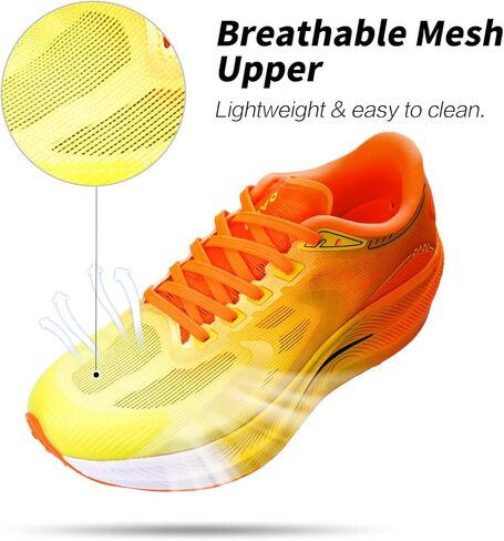Carbon Plate Marathon Running Racing Shoes Men Stable Support Shock-Relief Ultra-Light TPU Outsole Rebound Sneakers in Saudi Arabia