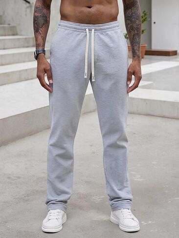 Men's Athletic Training Pants Elastic Waist Breathable with Pockets in Saudi Arabia