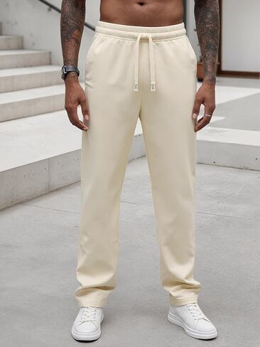 Men's Athletic Training Pants Elastic Waist Breathable with Pockets in Saudi Arabia