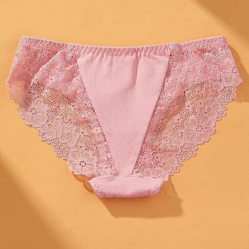 XI LIU 6 Pack Lace Cheeky Underwear for Women Sexy Bikini Panties Breathable Cotton Underwear in Saudi Arabia
