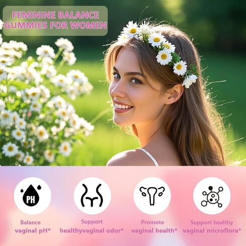 علكات التوازن الأنثوي المتميزة - عبوتان | دعم العافية اليومي للنساء بنكهة أناناس هاواي | دعم المناعة - نباتي، تركيبة خالية من الغلوتين، 120 علكة in Kuwait