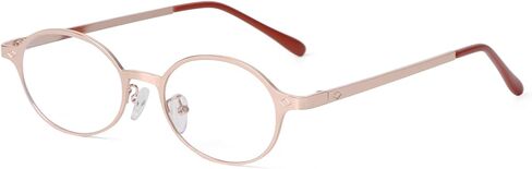 نظارات JUDOO العصرية للنساء والرجال، نظارات Y2K بيضاوية زرقاء فاتحة معدنية باللون الوردي والذهبي والفضي والأسود مع عدسات شفافة in Kuwait
