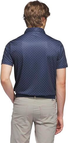 adidas Men's Performance Textured Print Polo Shirt in Saudi Arabia