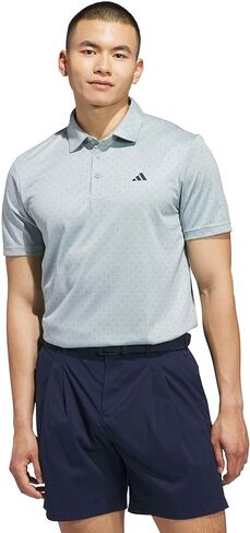 adidas Men's Performance Textured Print Polo Shirt in Saudi Arabia