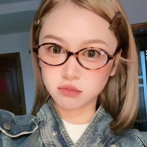 Oval Small Frame Retro Plain Eyeglasses Frame for Women Small Oval Sunglasses Sunglasses for Women Men Fashion Retro 90s Vintage Shades in Saudi Arabia