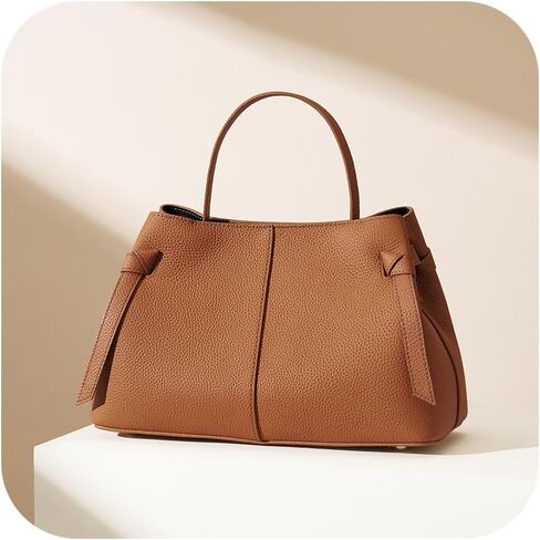 CHUNLI Designer Genuine Leather Crossbody Handbags for Women - Top Handle Satchel Purse - Work Tote Bag with Adjustable Strap in Saudi Arabia