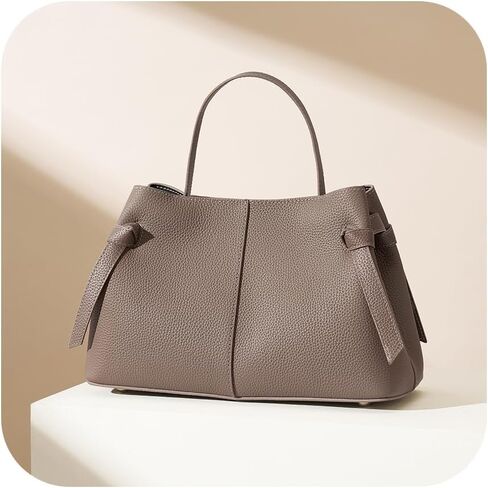CHUNLI Designer Genuine Leather Crossbody Handbags for Women - Top Handle Satchel Purse - Work Tote Bag with Adjustable Strap in Saudi Arabia