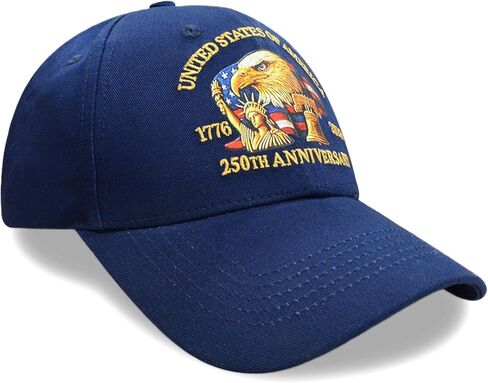 United States 250th Anniversary Hat for Men & Women Adjustable Baseball Cap with Eagle & Flag Design for Patriotic Americans in Saudi Arabia