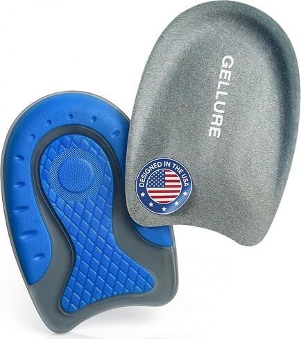 Advanced Gel Heel Cups for Heel Pain Relief — for Standing & Walking, 2 Pack Non-Slip Shock-Absorbing Heel Inserts, Fits Most Shoes (Men & Women) in Saudi Arabia