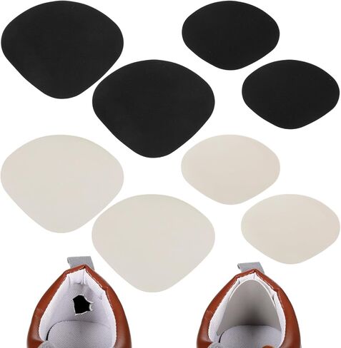 4 Pairs Shoe Patches for Holes, Shoe Heel Repair Patch Shoes Hole Repair Inserts Self-Adhesive Inside Heels Liners Patches Heel Cushion Inserts Patch for Sneaker Leather Shoes High Heels for Women Men in Saudi Arabia