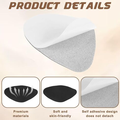 4 Pairs Shoe Patches for Holes, Shoe Heel Repair Patch Shoes Hole Repair Inserts Self-Adhesive Inside Heels Liners Patches Heel Cushion Inserts Patch for Sneaker Leather Shoes High Heels for Women Men in Saudi Arabia