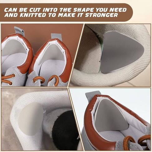 4 Pairs Shoe Patches for Holes, Shoe Heel Repair Patch Shoes Hole Repair Inserts Self-Adhesive Inside Heels Liners Patches Heel Cushion Inserts Patch for Sneaker Leather Shoes High Heels for Women Men in Saudi Arabia