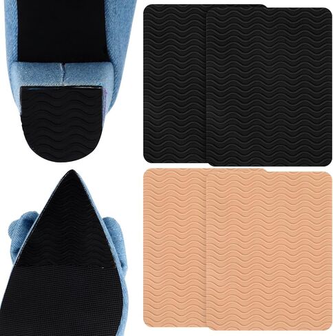4Pcs High Heels Patch, Silicone Boot Heel Replacement Square Boot Heel Replacement Tips, oot Replacement Shoe Repair Patch Non Slip Heels Protectors for Shoes in Saudi Arabia