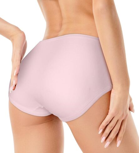 SO-EN Women's Essential Semipanty Cotton Blend Underwear, Assorted color, Pack of 6. (SMPZ6-1257) in Saudi Arabia