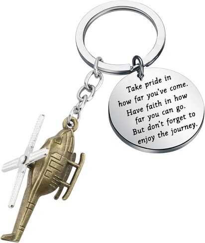 FUSTMW Helicopter Keychain Gifts for Helicopter Lovers Helicopter Pilot Gifts Helicopter Aviation Gift Helicopter Key Chains in Saudi Arabia