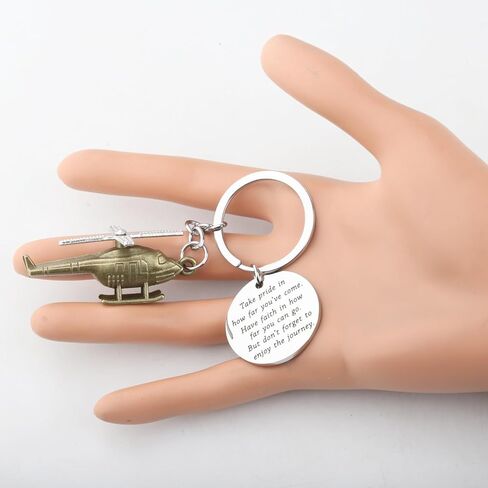 FUSTMW Helicopter Keychain Gifts for Helicopter Lovers Helicopter Pilot Gifts Helicopter Aviation Gift Helicopter Key Chains in Saudi Arabia