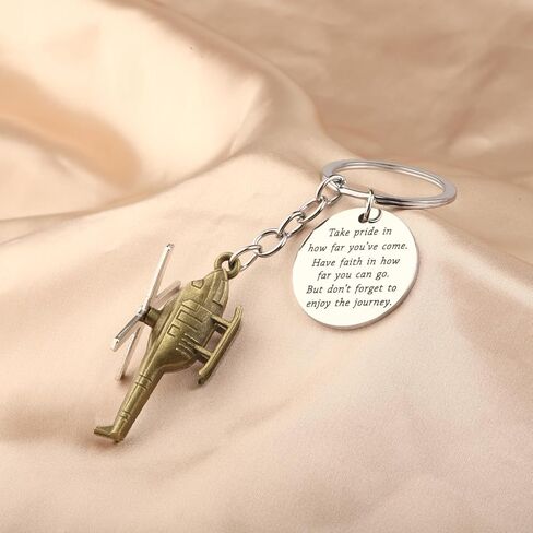 FUSTMW Helicopter Keychain Gifts for Helicopter Lovers Helicopter Pilot Gifts Helicopter Aviation Gift Helicopter Key Chains in Saudi Arabia