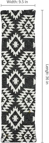 وشاح قلنسوة بأزرار كبس من Achillea Southwestern Aztec، لتدفئة الرقبة القبلية مبطن بالفرو الصناعي، حزام رقبة شتوي هندسي للنساء in Kuwait