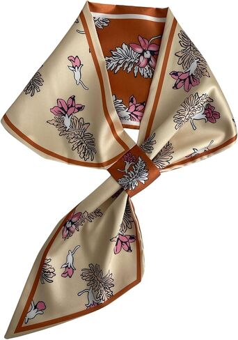 Satin Silk Scarf for Women - Luxury Silk Scarf, Elegant Satin, Versatile for Women, Perfect Purse in Saudi Arabia