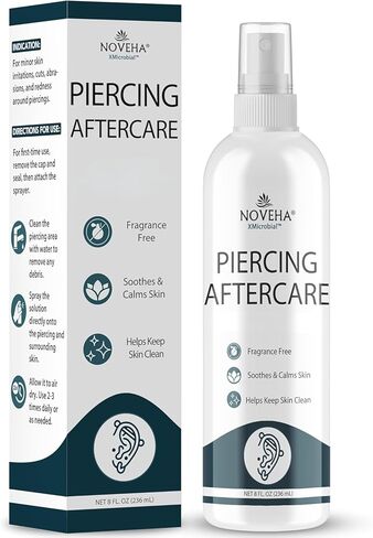 Noveha Eczema Relief Spray | مهدئ العناية بالبشرة للأطفال والكبار | الإغاثة السريعة | ترطيب لطيف ، طبيعي للجلد الجاف ، الحساس | 8 أوقية in Kuwait