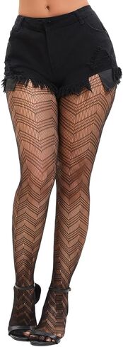 Boo Pattern Fishnet Tights Womens Black Sexy High Waist Boo Print Net Stockings Leggings in Kuwait
