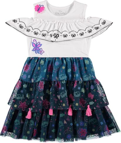 Disney Girls Encanto Mirabel Costume Tutu Dress- Little and Big Girls Summer Play Dress Sizes XS-XL in Saudi Arabia