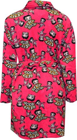 Womens Betty Boop Fuchsia Super Soft Plush Robe (Medium), Pink in Saudi Arabia
