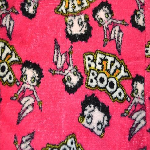 Womens Betty Boop Fuchsia Super Soft Plush Robe (Medium), Pink in Saudi Arabia