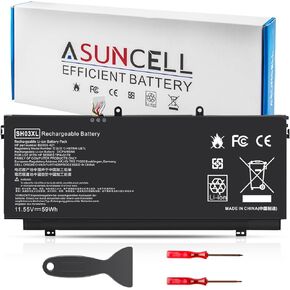 ASUNCELL 3720mAh AP13J4K Battery for Acer Chromebook 11.6" C720P C720 11 C740 Sesies C720P-2666 C720-2800 C740-C3P1 C740-C4PE KT.00304.001 KT.00303.001, 11.4V 4-Cell (2.5cm Short Cable) in Kuwait