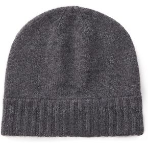 GreenMount Men's Cashmere Thick Beanie Hat Ribbed Knit Soft Warm Winter Hat for Men in Kuwait