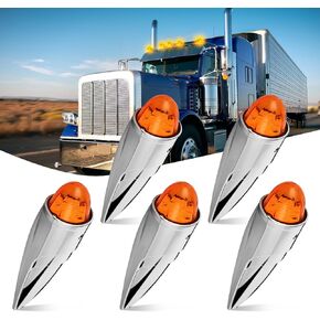 Nilight 2.5Inch Oval Side Marker Light 20PCS 2 Diode LED Trailer Indicator Light Clearance Light Waterproof Surface Mounted for 10-30V Truck Camper Boat Lorry in Kuwait