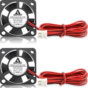 GDSTIME 2-Pack Slim 60mm x 15mm Fan 12V High Speed, Dual Ball Bearing 6015 Brushless DC Cooling Fan 2Pin for Inverter NVR 3D Printer Power Supply in Kuwait